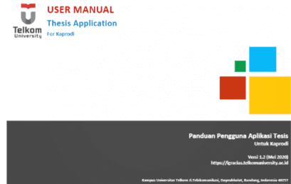 User Manual Thesis untuk pengguna Kaprodi