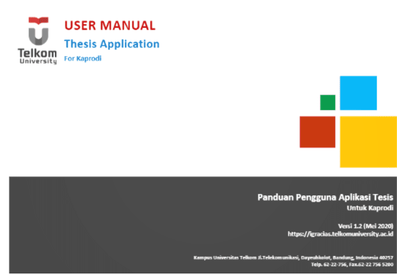 User Manual Thesis untuk pengguna Kaprodi