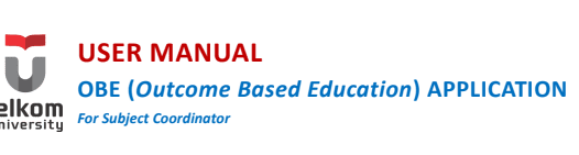 Panduan Aplikasi OBE, Untuk Dosen Koordinator Matakuliah Panduan Aplikasi OBE, Untuk Dosen Koordinator Matakuliah