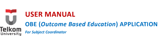 Panduan Aplikasi OBE, Untuk Dosen Koordinator Matakuliah