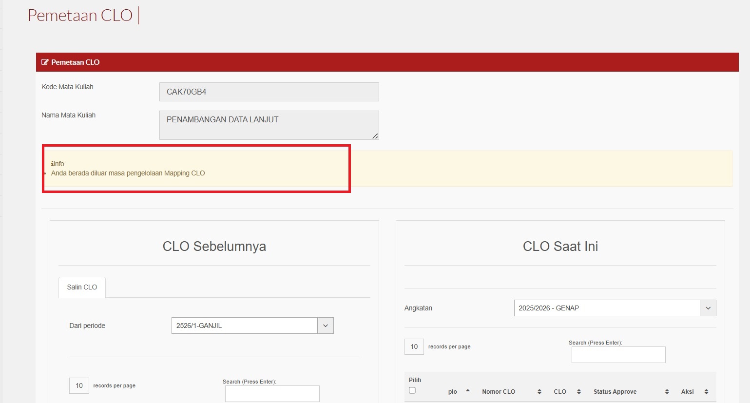 Penambahan CLO Igracias Telkom University