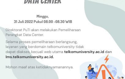 [Info PuTI] Pemeliharaan Perangkat Data Center