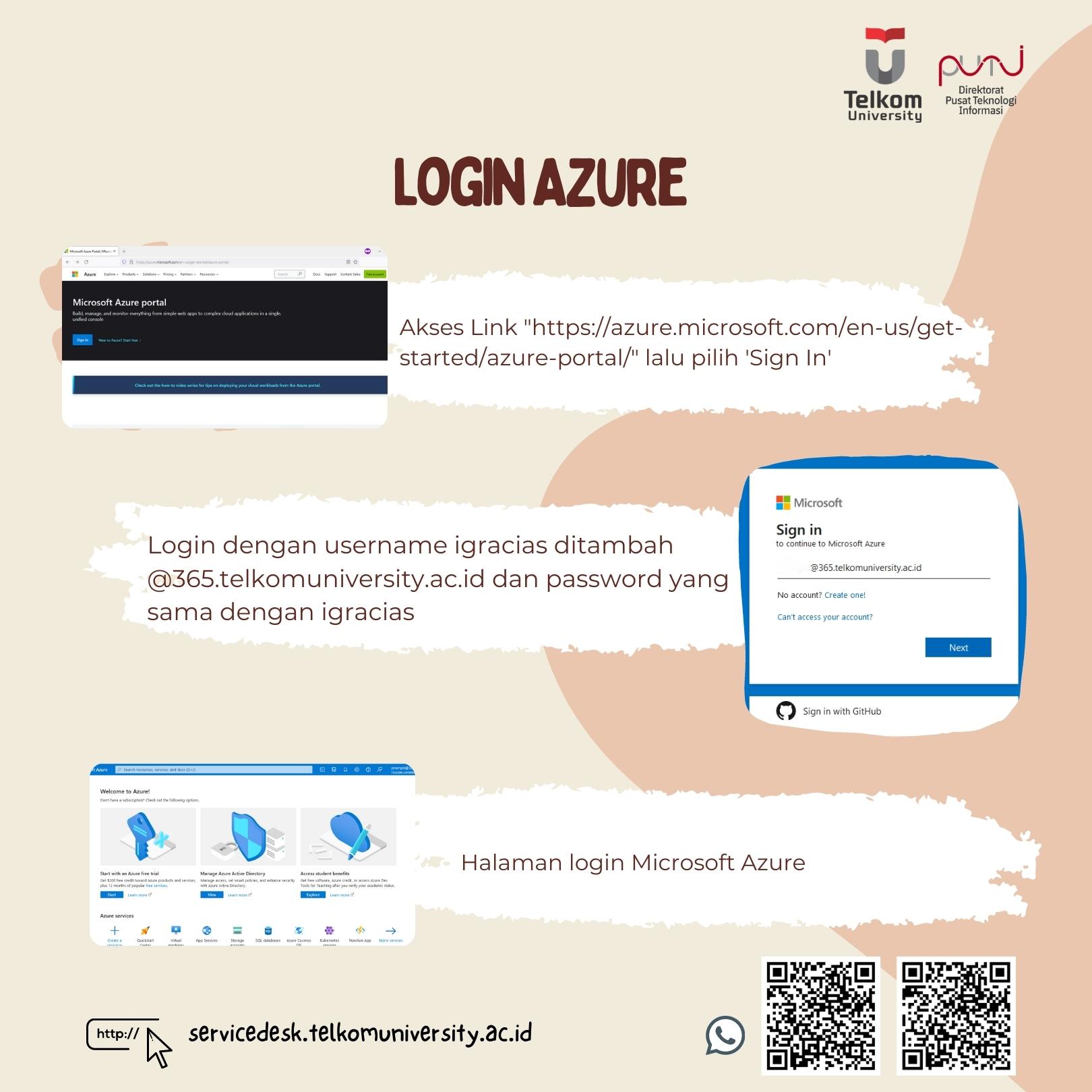 Panduan Login Microsoft Azure