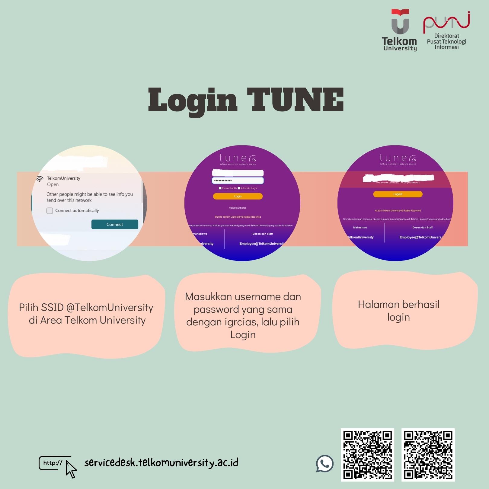 Panduan Login TUNE Panduan Login TUNE