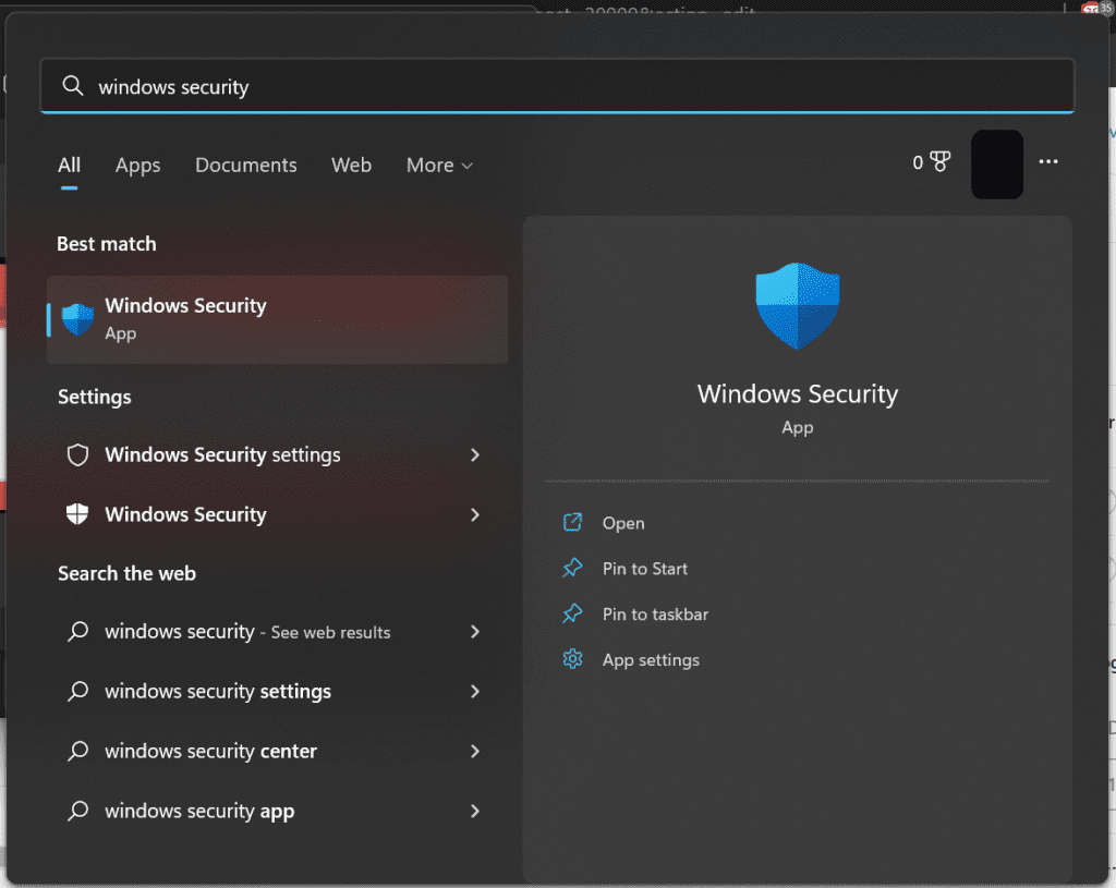 windows security