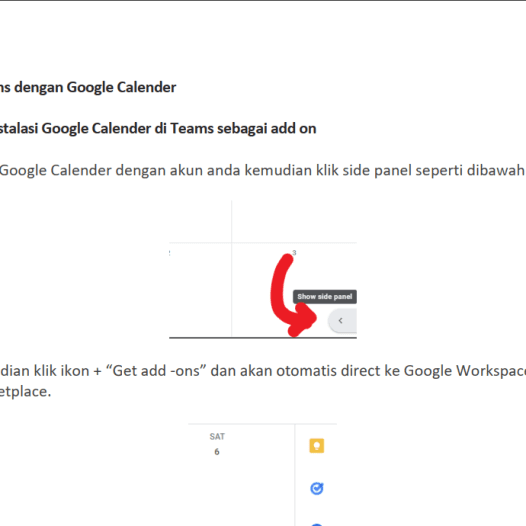 Panduan Integrasi Microsoft Teams dengan Google Calendar Panduan Integrasi Microsoft Teams dengan Google Calendar