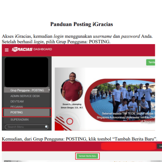 Panduan Posting iGracias Panduan Posting iGracias