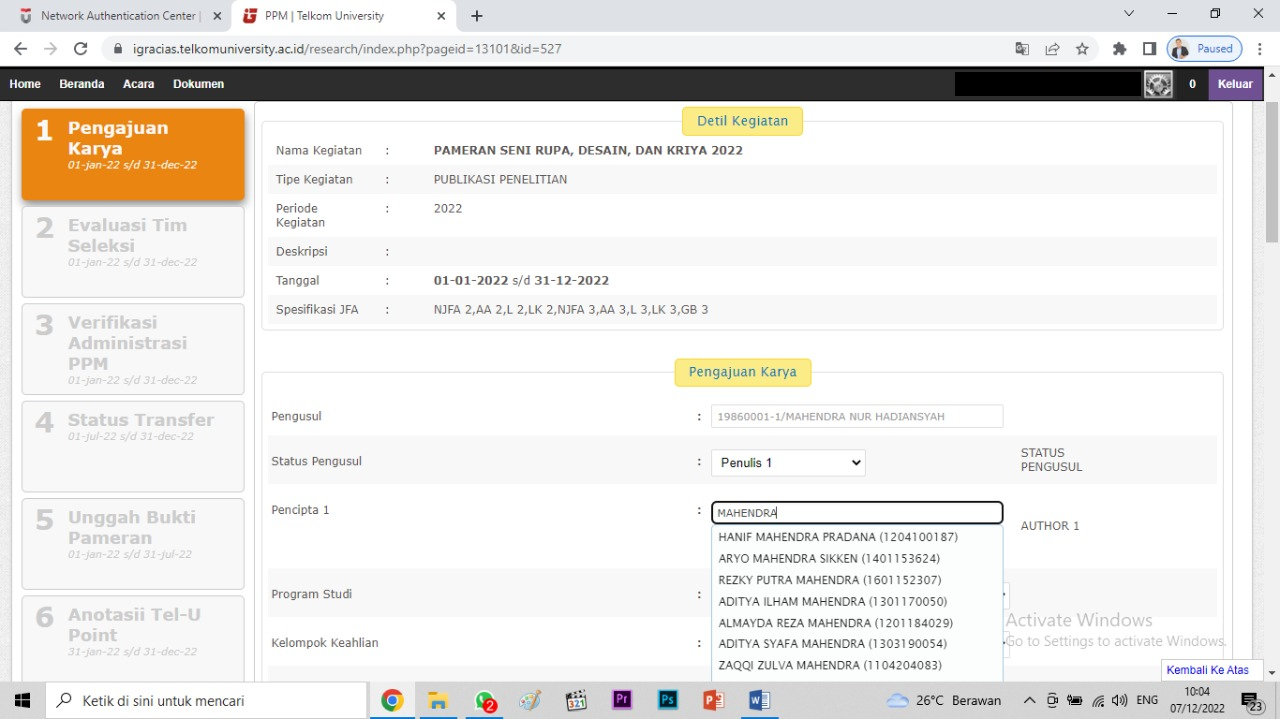 Panduan Mengubah Jenis User di Aplikasi PPM (Grup Pengguna: PPM) Panduan Mengubah Jenis User di Aplikasi PPM (Grup Pengguna: PPM)