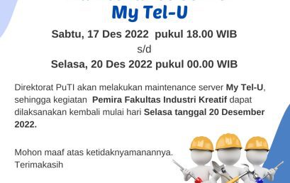 [Info PuTI] Maintenance Server My Tel-U
