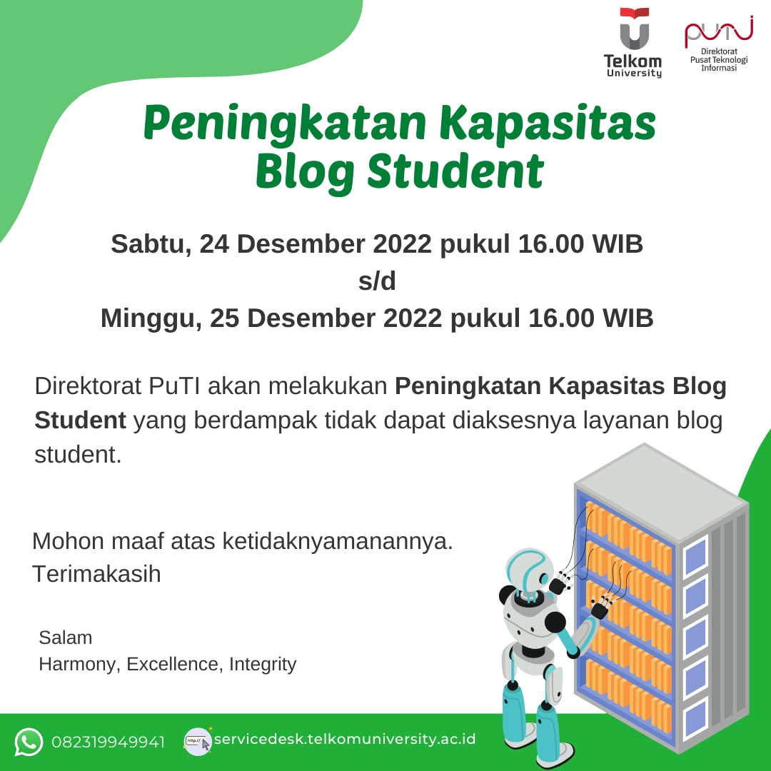 [Info PuTI] Peningkatan Kapasitas Blog Student