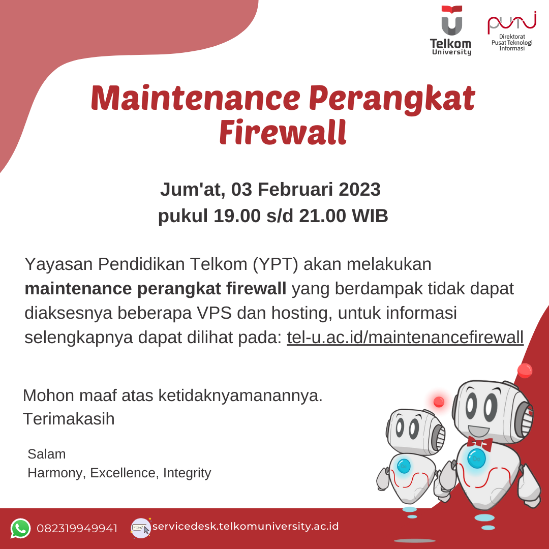 [Info PuTI] Maintenance Perangkat Firewall