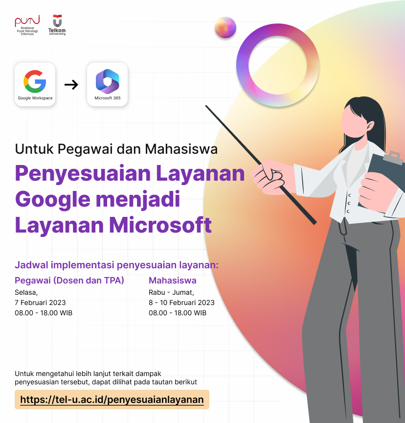 [Info PuTI] Penyesuaian Layanan Google menjadi Layanan Microsoft