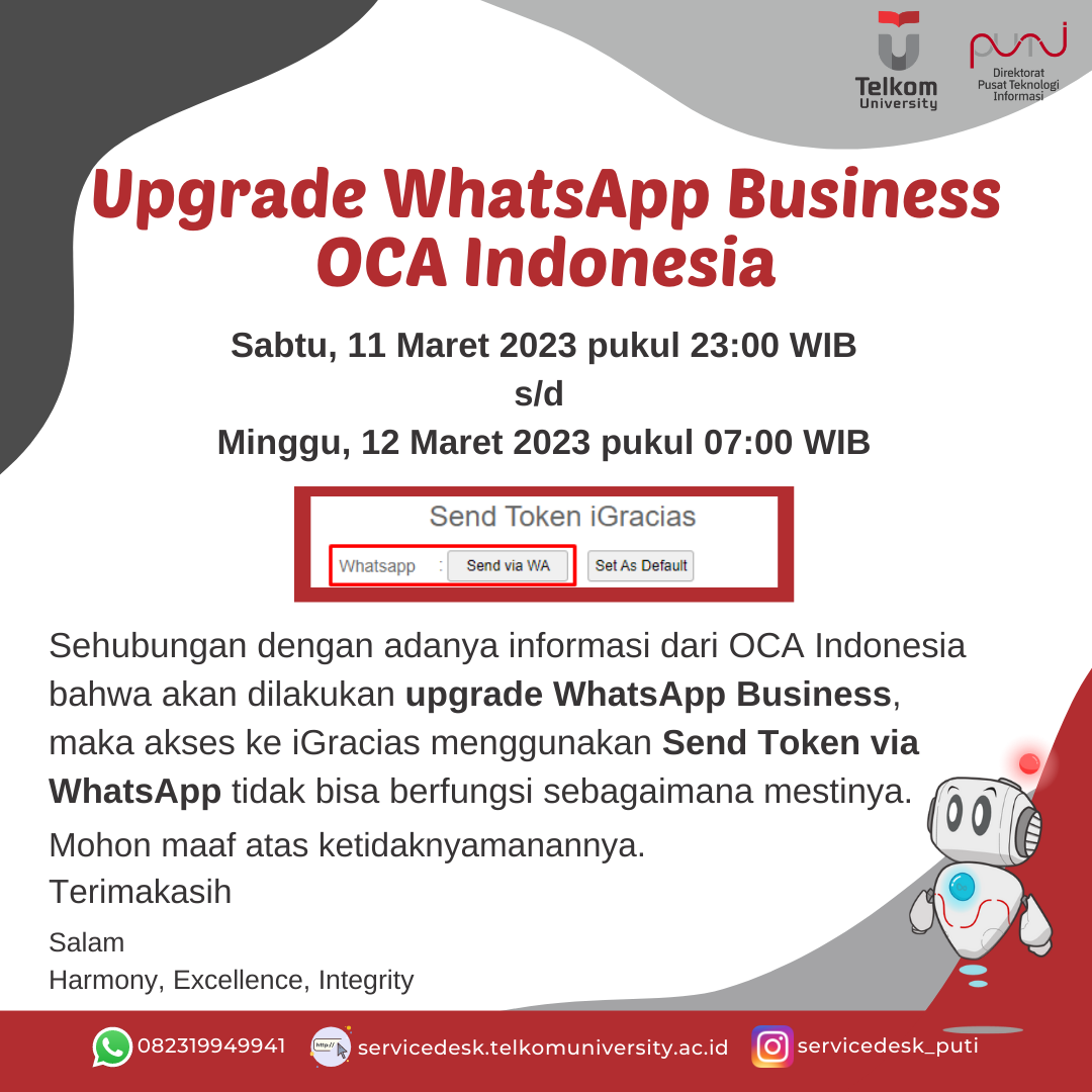 Maintenance WhatsApp OCA Maintenance WhatsApp OCA
