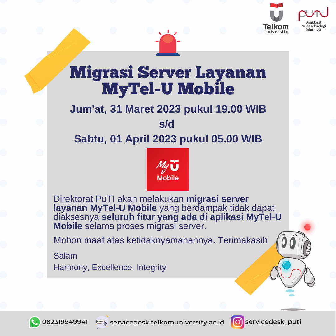 Migrasi Server My TelU Mobile Migrasi Server My TelU Mobile