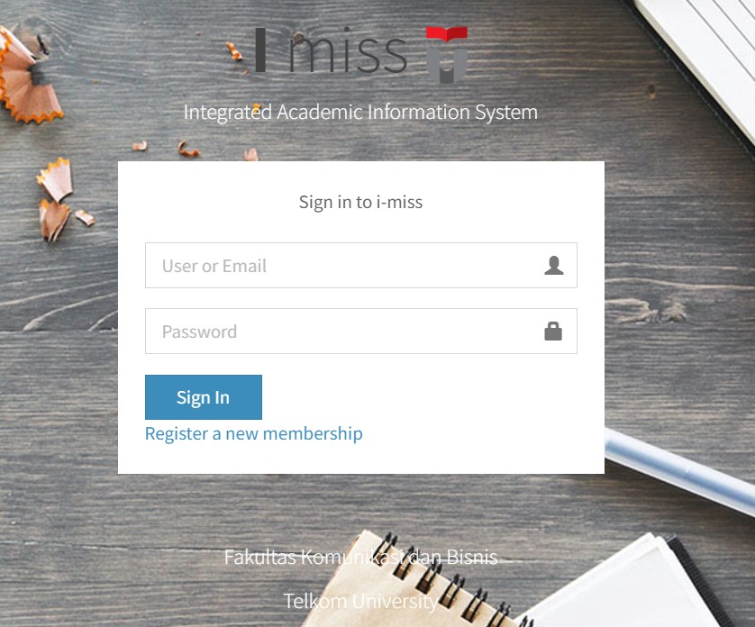 Kendala I-miss: “User Name dan Password tidak terdaftar!”