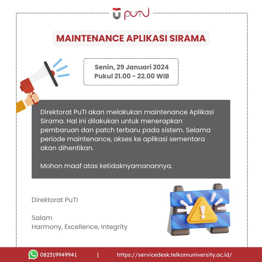 Maintenance Aplikasi Sirama Maintenance Aplikasi Sirama