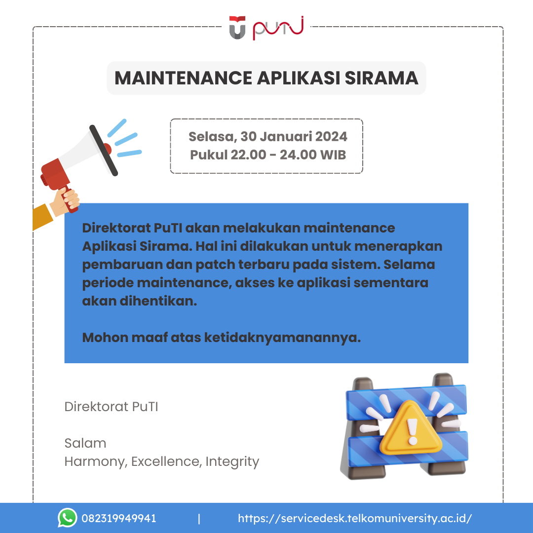 Maintenance Aplikasi Sirama Maintenance Aplikasi Sirama