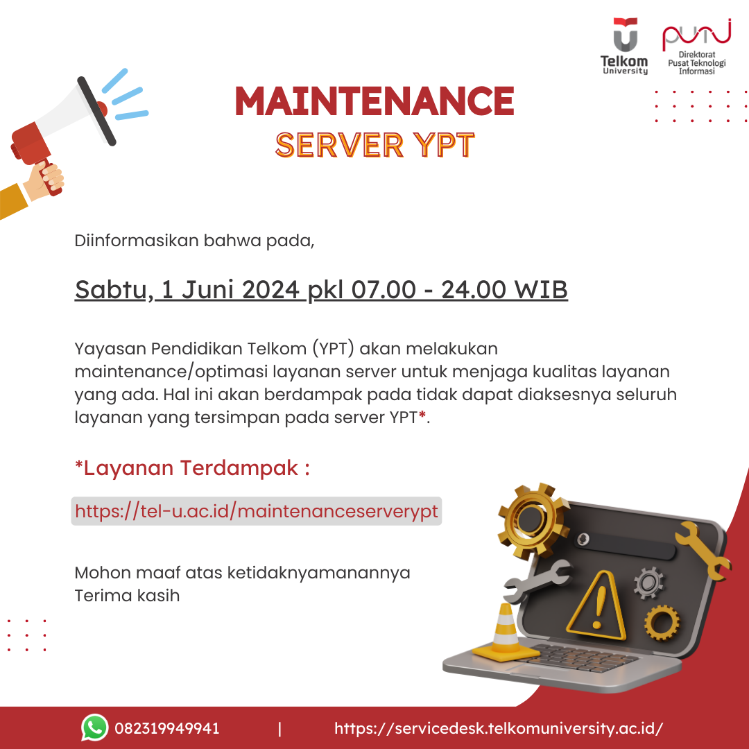 Maintenance Server Yayasan Pendidikan Telkom Maintenance Server Yayasan Pendidikan Telkom