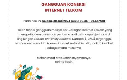 [INFO PuTI] Gangguan Koneksi Internet Telkom