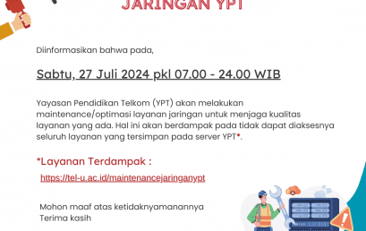 Maintenance Jaringan YPT Maintenance Jaringan YPT