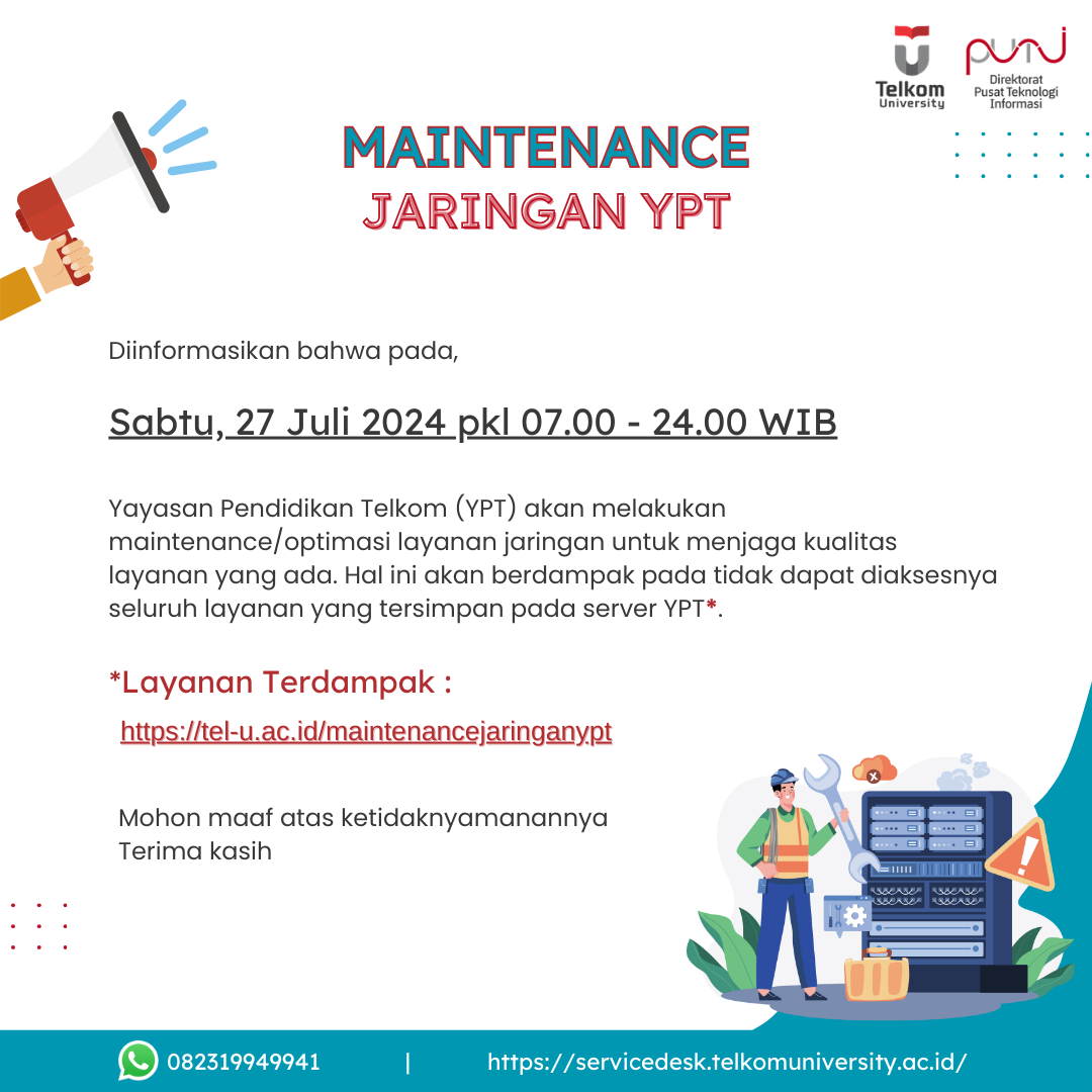 Maintenance Jaringan YPT Maintenance Jaringan YPT