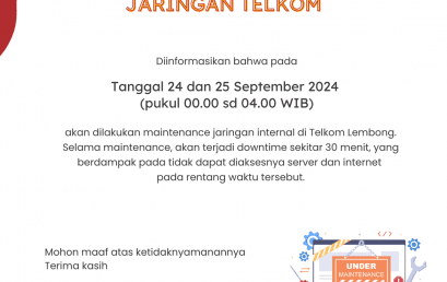 Maintenance Jaringan Yayasan Pendidikan Telkom Maintenance Jaringan Yayasan Pendidikan Telkom