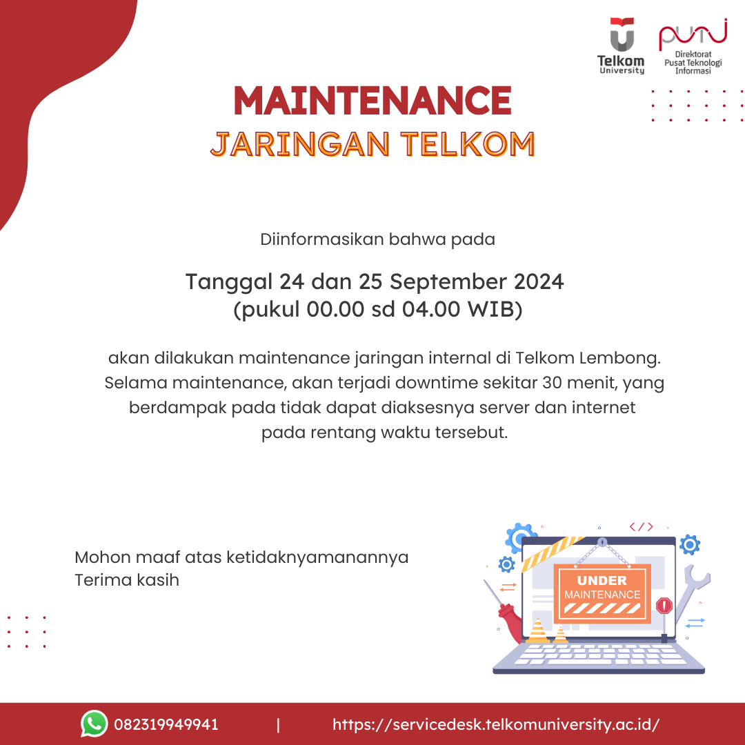 Maintenance Jaringan Yayasan Pendidikan Telkom Maintenance Jaringan Yayasan Pendidikan Telkom