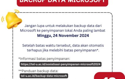 [INFO PuTI] REMINDER #2 – Backup Data Microsoft
