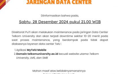 MAINTENANCE JARINGAN DATA CENTER MAINTENANCE JARINGAN DATA CENTER