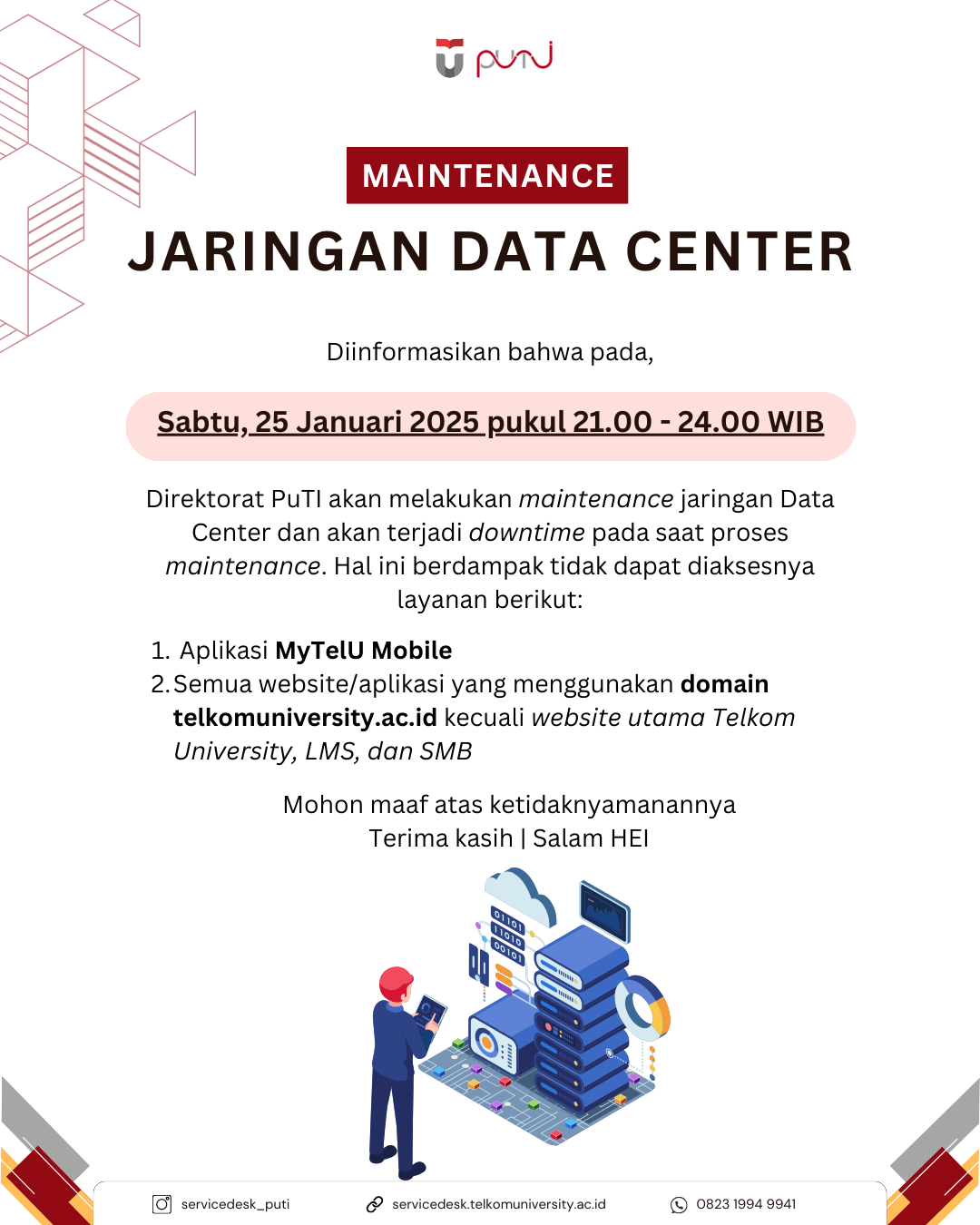 Maintenance Jaringan Data Center Maintenance Jaringan Data Center