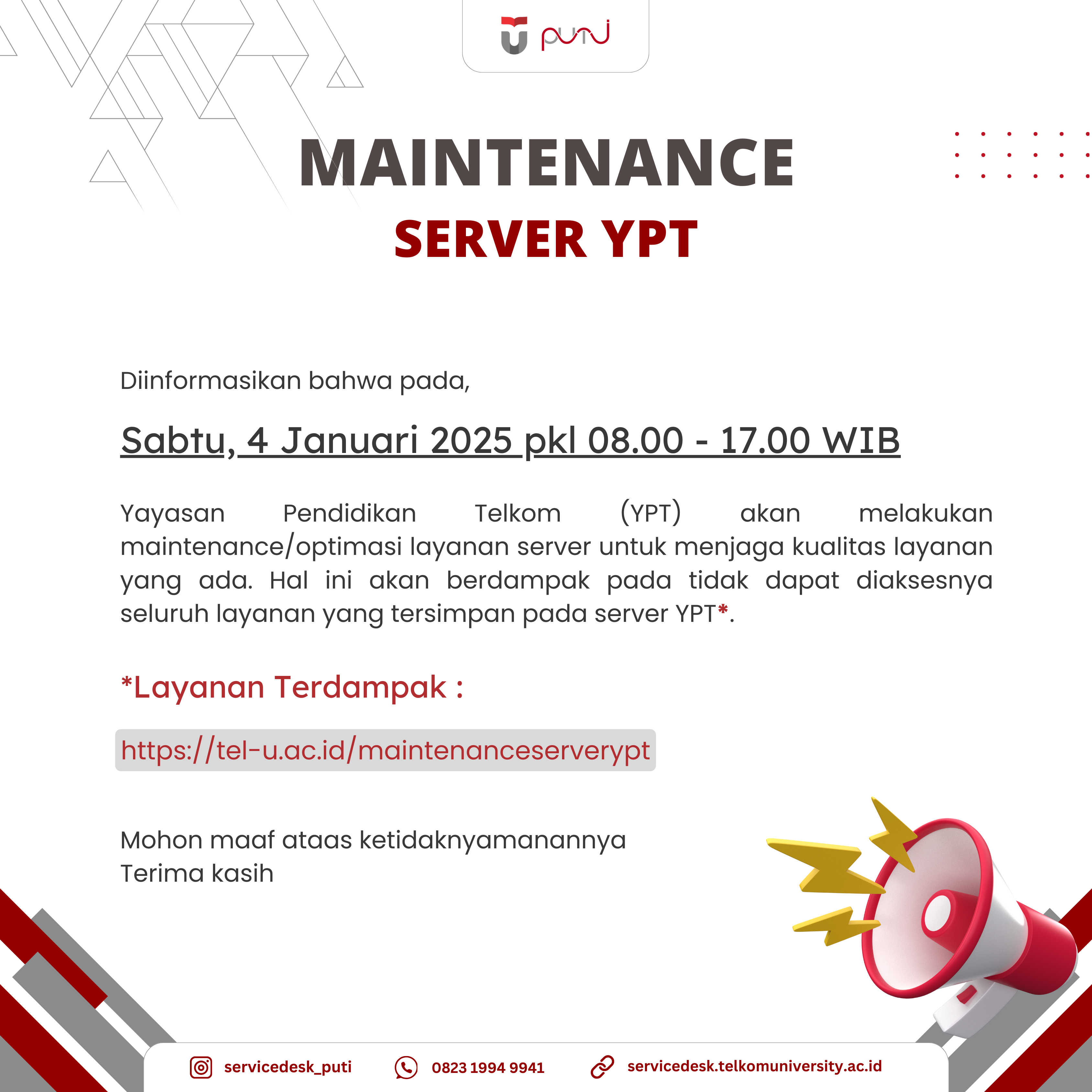 Maintenance Server YPT Maintenance Server YPT