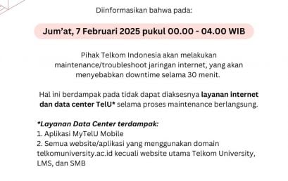Maintenance Koneksi Internet Telkom Maintenance Koneksi Internet Telkom