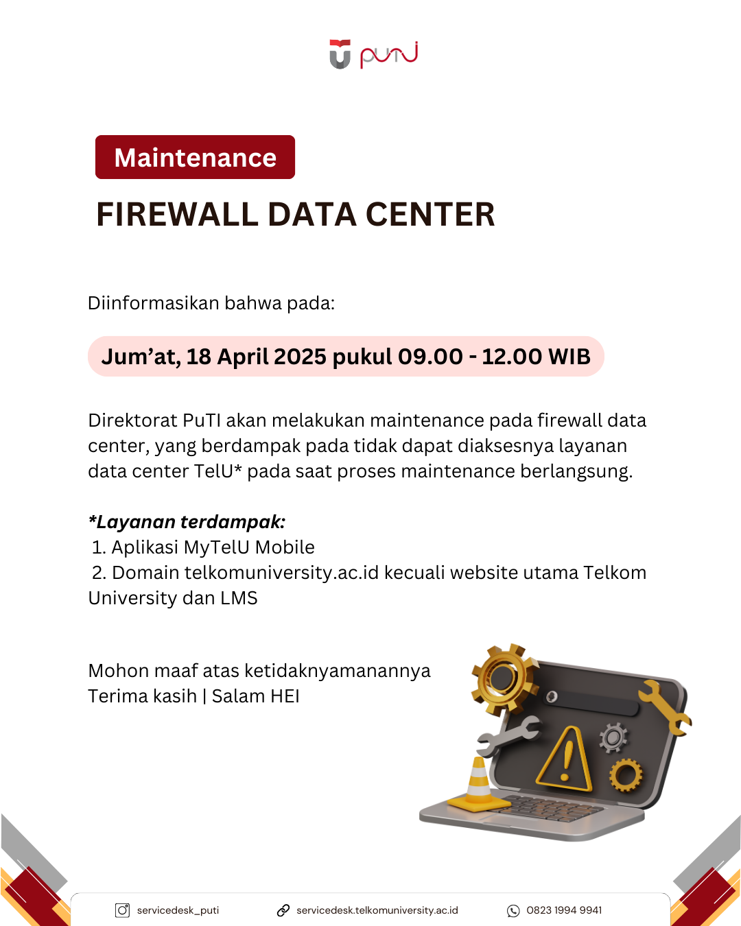 Maintenance Firewall Data Center Maintenance Firewall Data Center