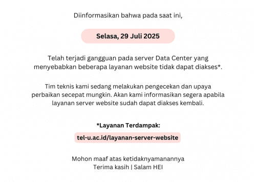 [INFO PuTI] Gangguan Layanan Server Website