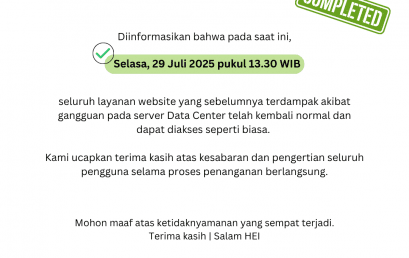 [INFO PuTI] Pemulihan Layanan Server Website