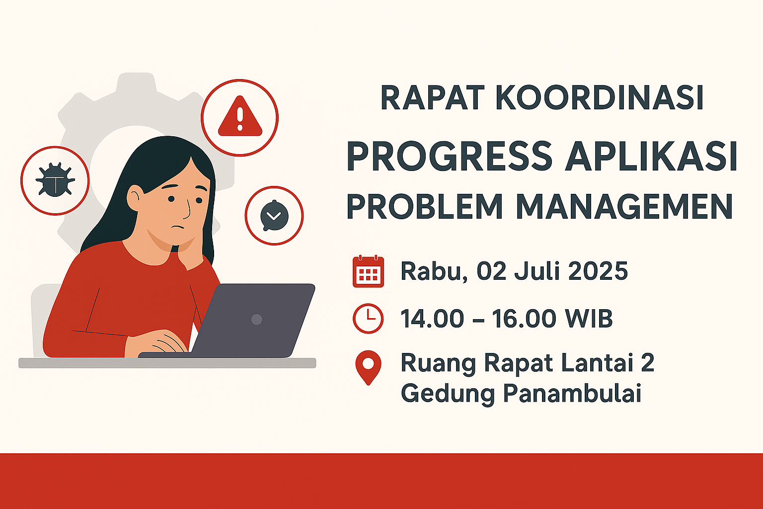 Rapat Koordinasi Progress Aplikasi Problem Management Rapat Koordinasi Progress Aplikasi Problem Management