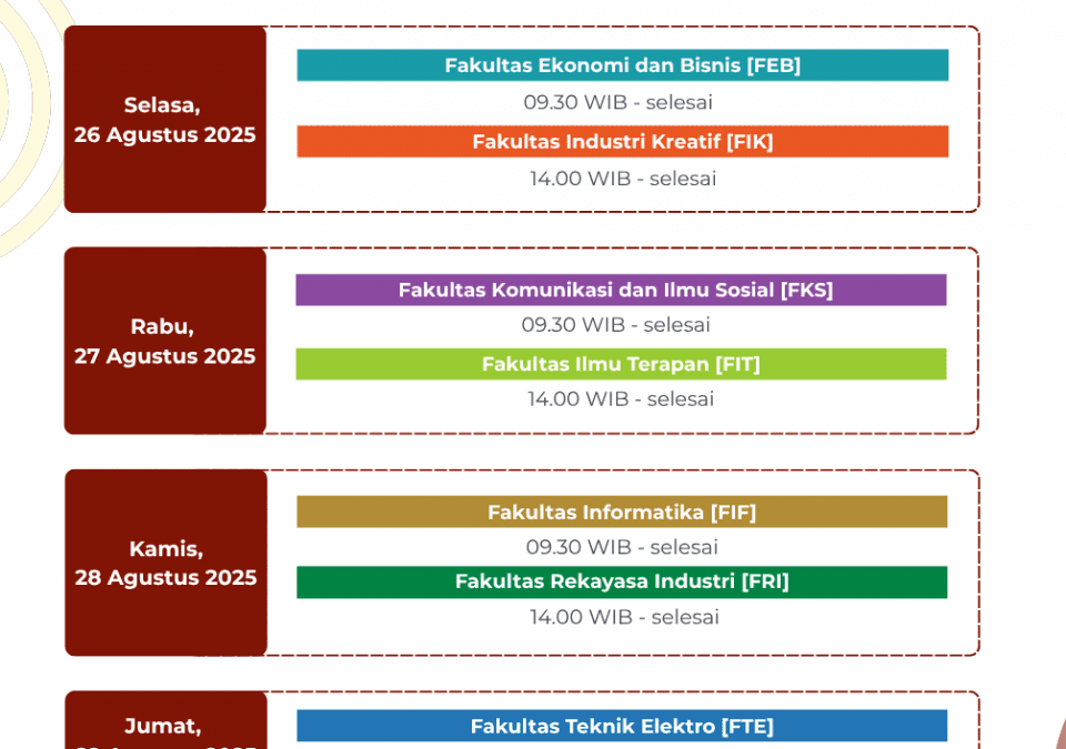 Jadwal Sosialisasi Aktivasi SSO & Layanan IT PuTI TA 2025/2026