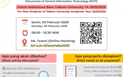 Sosialisasi Aktivasi SSO & Layanan TI PUTI Mahasiswa Baru TA 2025/2026 Genap