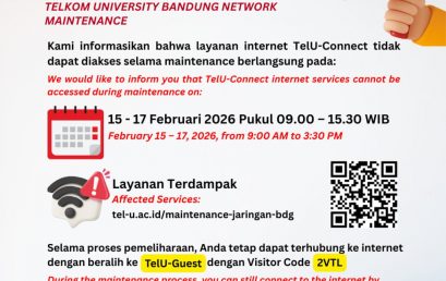[INFO PuTI] Maintenance Jaringan Telkom University Bandung