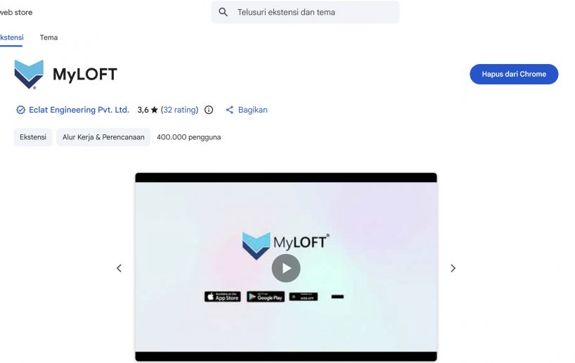 Lakukan Instalasi MyLOFT Extension