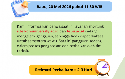 [INFO PuTI] Informasi Gangguan Akses Shortlink Telkom University