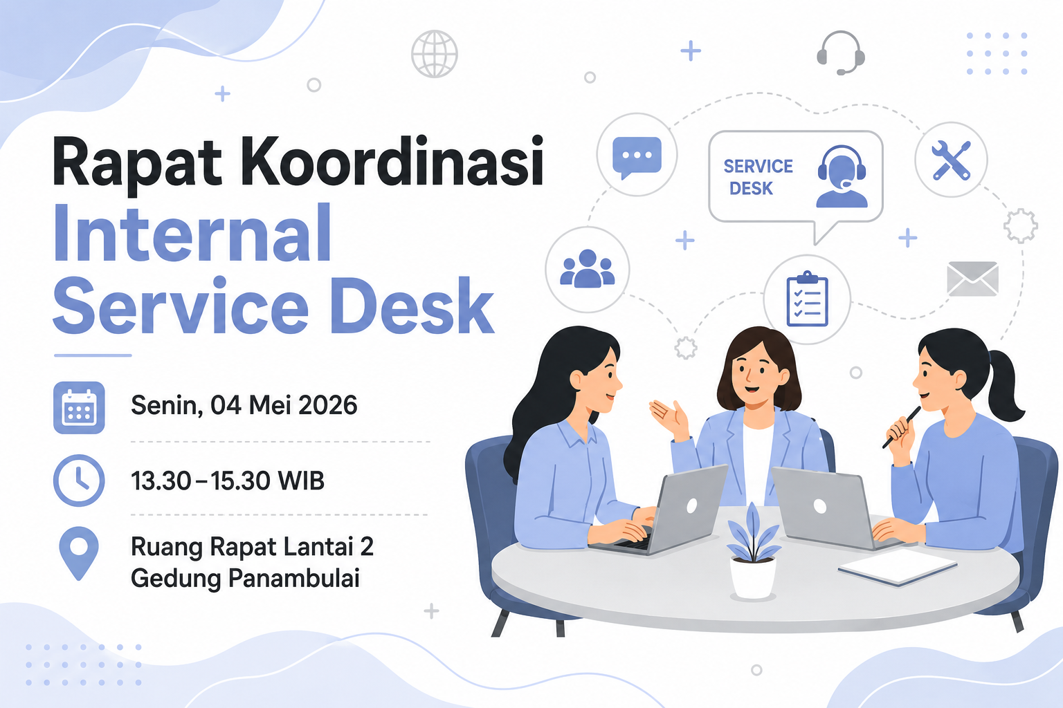 Rapat Koordinasi Internal Service Desk 04 Mei 2026