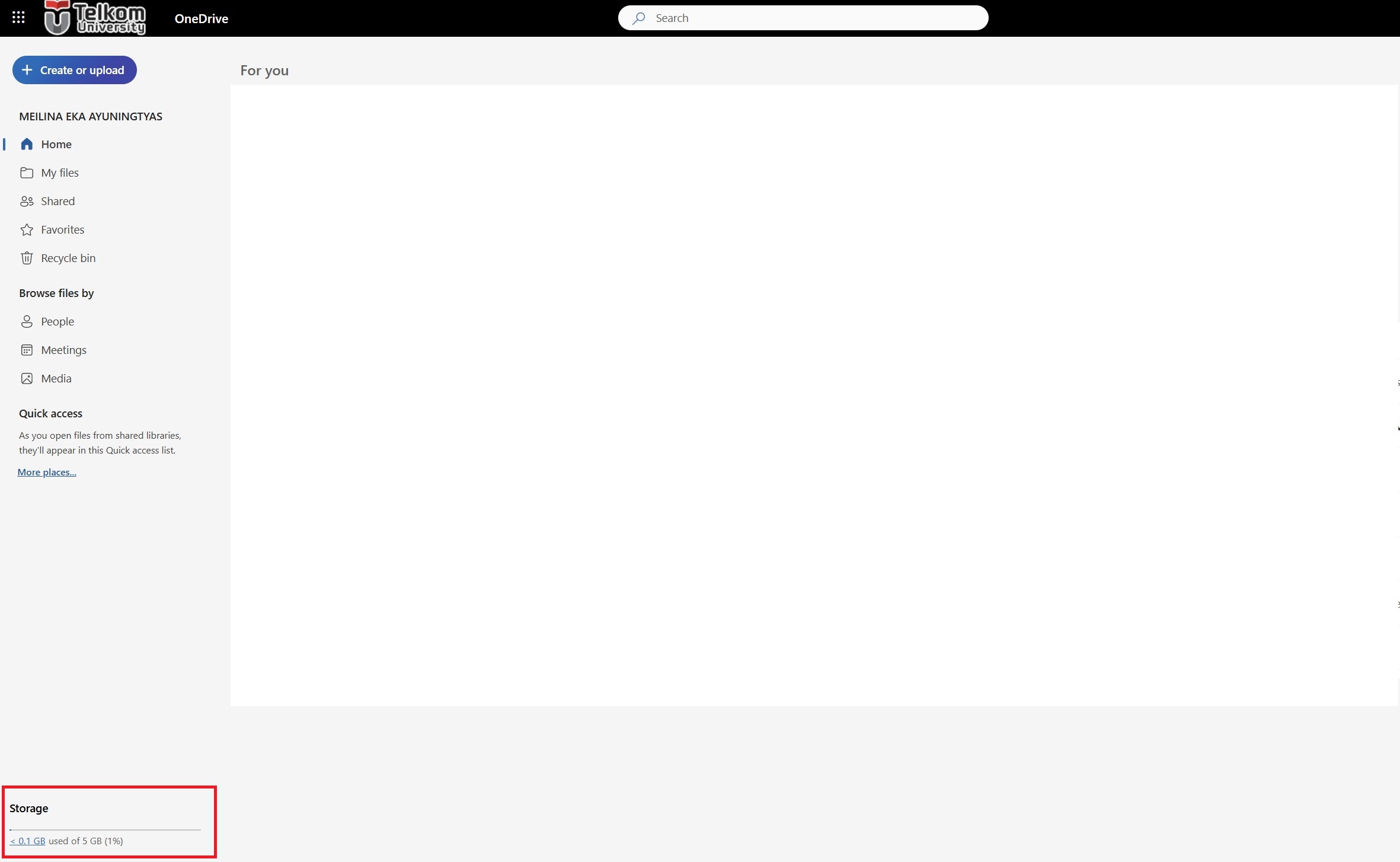 Panduan Cek Storage OneDrive Mahasiswa, Dosen, dan Pegawai