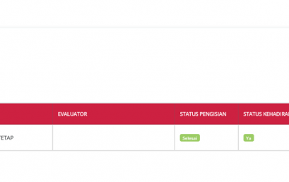 Bagaimana cara mengubah evaluator pada aplikasi digitrain?