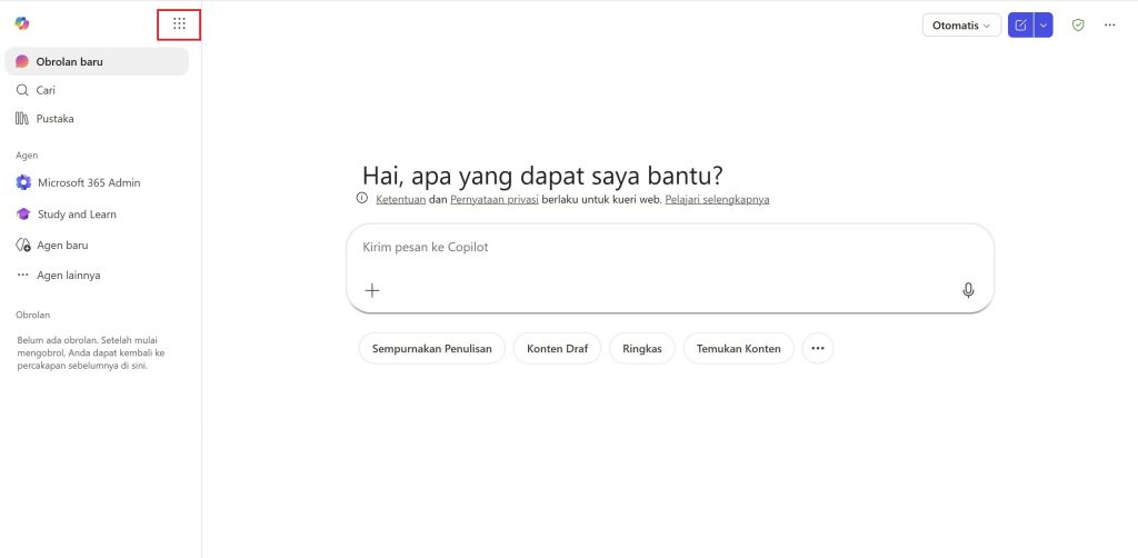 Halaman Microsoft 365
