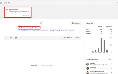 Mengapa Akun Google Scholar Tidak Terafiliasi dengan Kampus?