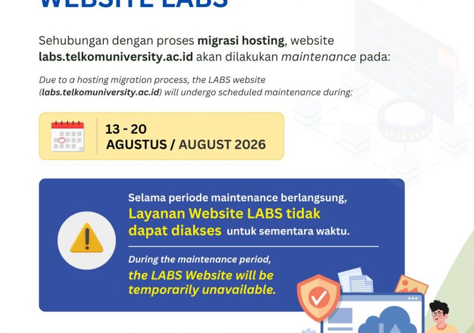 [INFO PuTI] MAINTENANCE WEBSITE LABS (13 – 20 Agustus 2026)