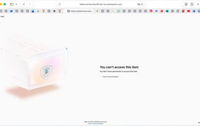 Tidak Dapat Mengakses Link Onedrive Dengan Notifikasi “You Can’t Access This Item”