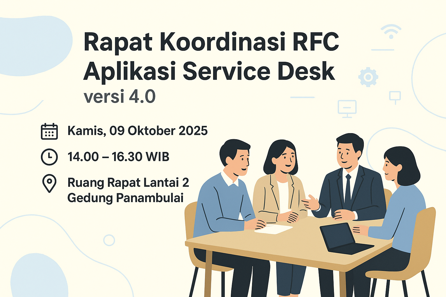 Rapat Koordinasi RFC Aplikasi Service Desk – 09 Oktober 2025